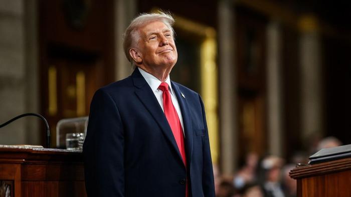 DONALD TRUMP - Presiden Amerika Serikat (AS) Donald Trump dalam pidato kenegaraan State of the Union, Selasa (24/2/2026). (WIKIMEDIA COMMONS/THE WHITE HOUSE)