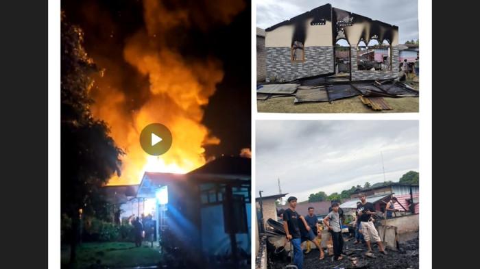 Cerita Pilu Kebakaran di Aek Pining Batangtoru, Korban Stroke Ngesot Keluar Rumah