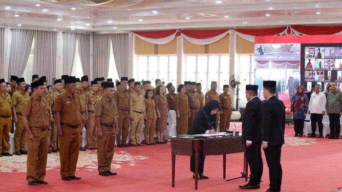 Jelang Akhir Masa Jabatan, Gubernur Edy Rahmayadi Lantik 155 Pejabat Eselon, Pengawas, dan Kepsek