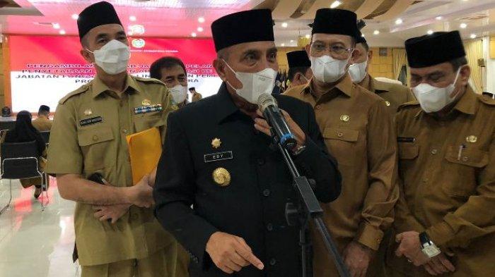Malam-malam, Edy Rahmayadi Lantik 56 Pejabat Eselon IV Pemprov Sumut, Ini Nama-namanya