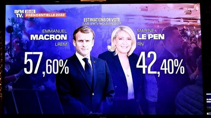 Emmanuel Macron Menang Pilpres Prancis, Marine Le Pen: Permainan Belum Selesai