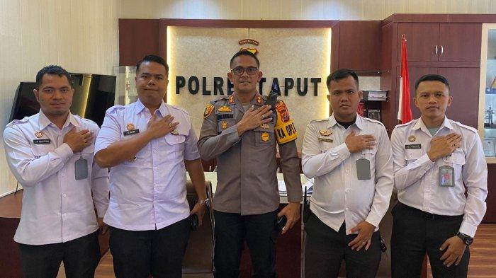 Tingkatkan Sinergitas, Karutan Tarutung dan Jajaran Kunjungi Polres Taput untuk Pengamanan Pilkada