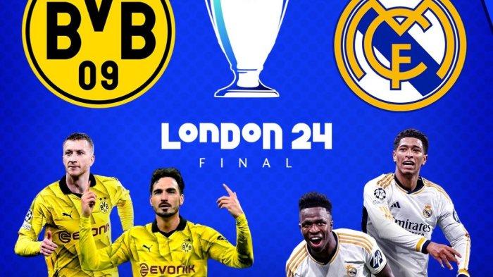 NONTON GRATIS Final Dortmund vs Real Madrid di HP, Sedang Berlangsung, Akses Mudah di Sini