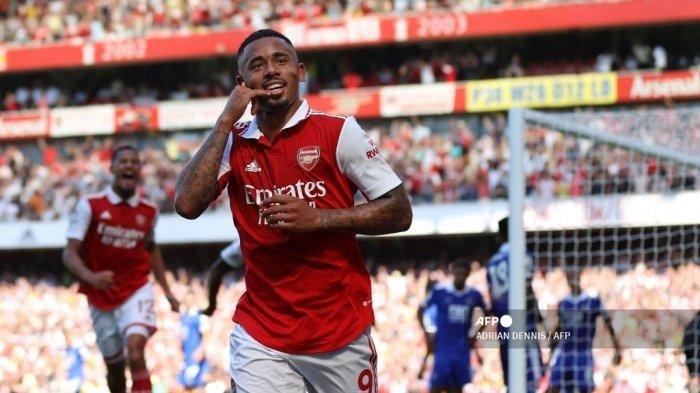 Hasil Liga Inggris - Gabriel Jesus Gacor Lagi, Arsenal Menang Telak Atas Leicester