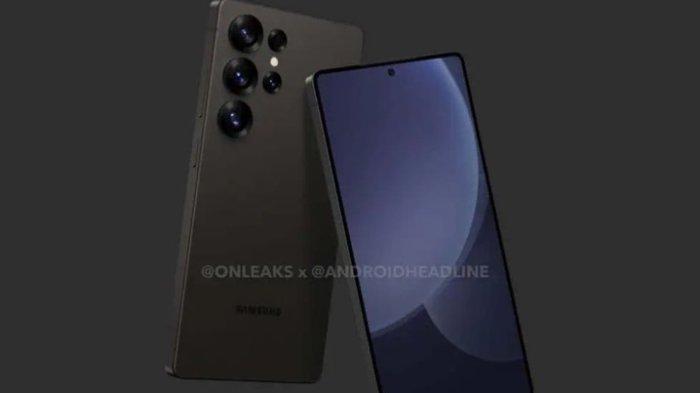Gambar render Samsung Galaxy S25 Ultra dibagikan oleh tipster OnLeaks.