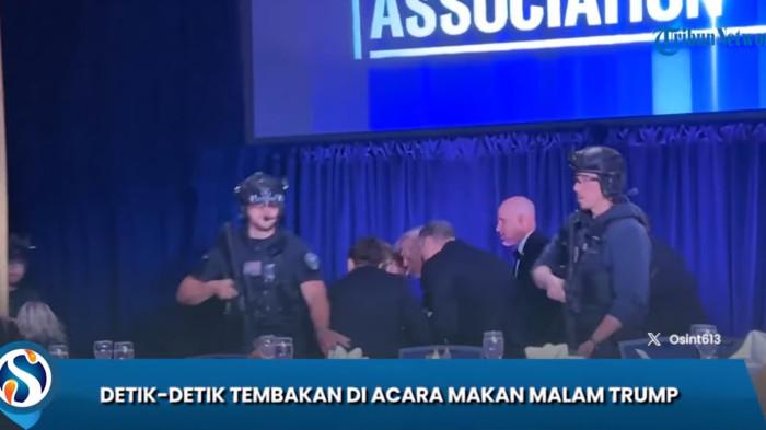 MENCEKAM - Suasana mencekam terjadi di lingkungan Gedung Putih di Washington Hilton di Washington, DC, Amerika Serikat (AS) pada 25 April 2026 ketika suasana makan malam mendadak berubah menjadi kepanikan.