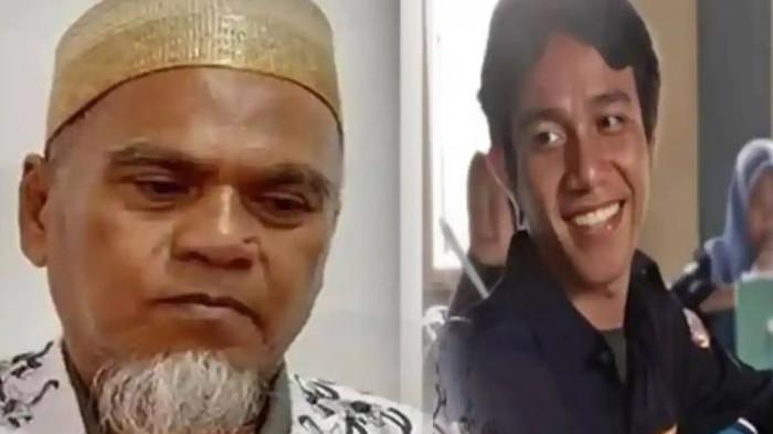 PELAPOR  - (kiri) Guru SMAN 1 Luwu Utara, Abdul Muis dan (kanan) anggota LSM, Faisal Tanjung yang melaporkan soal kutipan di sekolah