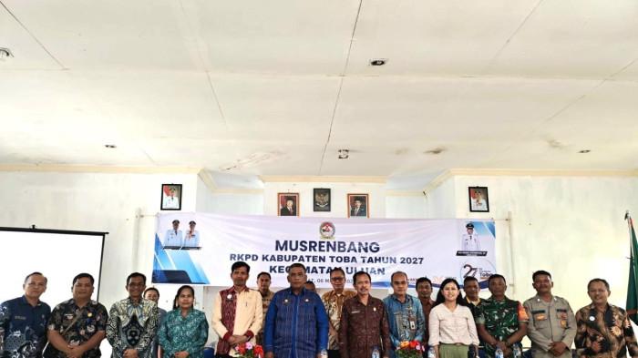 Hadiri Musrenbang RKPD 2027 Kecamatan Uluan, Sekda Toba, Pertimbangkan