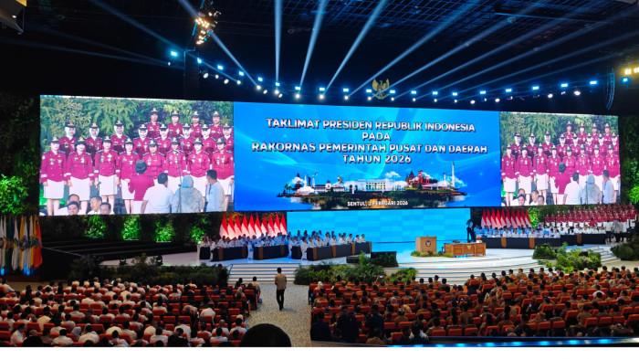 Hadiri Rakornas 2026 di Sentul, Bupati Toba
