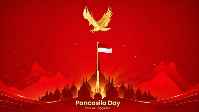 Ilustrasi gambar Hari Lahir Pancasila yang kini diperingati setiap tanggal 1 Juni.