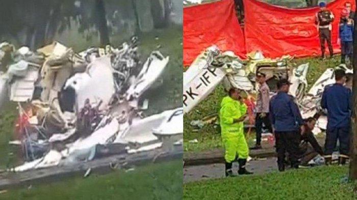 Beginilah Kondisi 3 Jenazah Korban Pesawat Jatuh di BSD Serpong, 1 Korban Sudah Berada di Luar