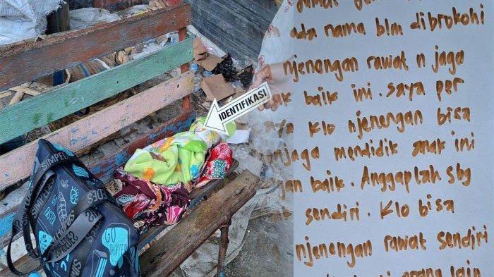 ISI PESAN Orangtua yang Buang Bayinya depan Rumah Orang: Jangan Kena Kipas Angin dan Jangan Dipijit