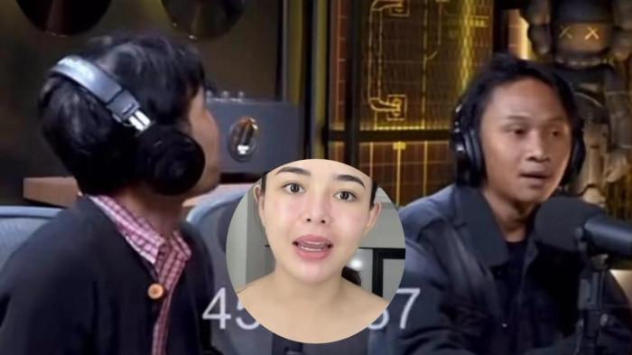 INDRA LUDAHI FAJAR - Viral cuplikan podcast Deddy Corbuzier yang memperlihatkan Indra meludahi Fajar Sadboy, Amanda Manopo ikut berkomentar (Kolase TribunTrends/YouTube Deddy Corbuzier/Instagram Amanda Manopo)