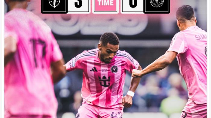 INTER MIAMI KALAH - Inter Miami kalah dari Seattle Sounders di partai final Leagues Cup 2025 dengan skor 0-3. Seattle Sounders lantas dinobatkan sebagai juara Leagues Cup2025 berkat kemenangan 3 gol tanpa balas atas Inter Miami.