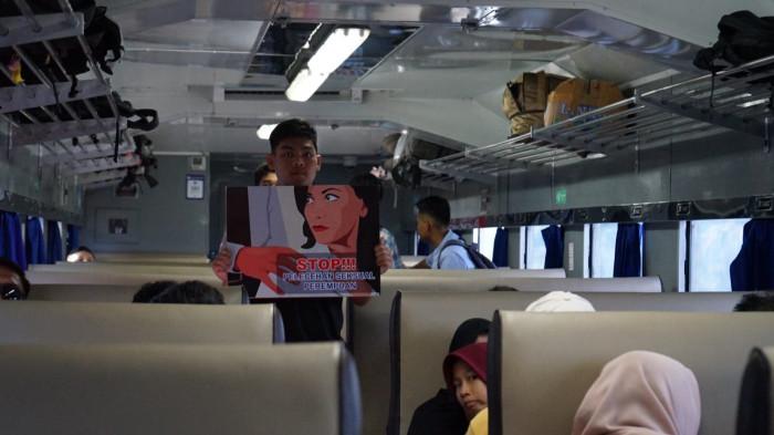 KAI Sumut dan Railfans Gencarkan Edukasi di Atas Kereta Api, Cegah Kekerasan Seksual di Ruang Publik