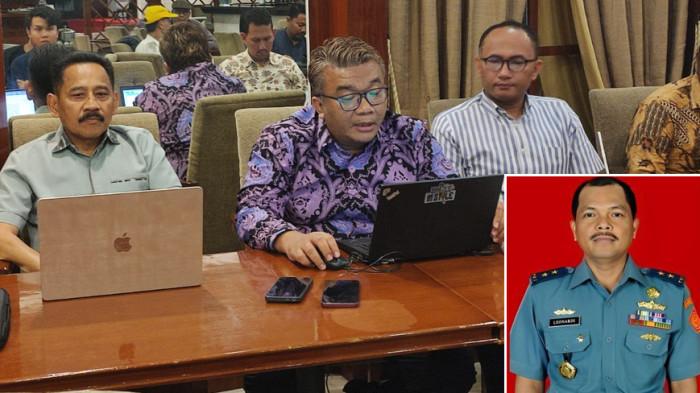 KLARIFIKASI- Kuasa hukum Laksamana Muda TNI (Purn) Ir. Leonardi dari Kantor Hukum Lazzaro Law Firm, Rinto Maha SH, MH bersama Laksamana Muda TNI Purn Dr. Surya Wiranto, S.H., M.H saat menggelar jumpa pers di bilangan Jakarta Pusat, Kamis (3/10/2025) (Wartakotalive.com)