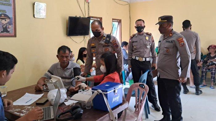 Tournament Sepak Bola Simanindo, Kabagops Polres Samosir Imbau dan Fasilitasi Penonton Vaksin