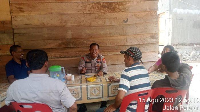 Kanit Binmas Polsek Balige Sampaikan Pesan Kamtibmas pada Masyarakat