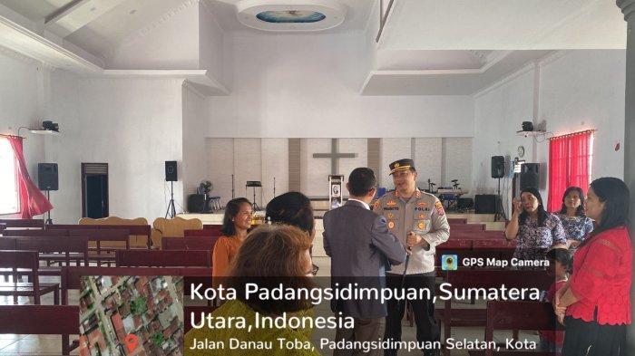 Kapolres Padangsidimpuan Cek Langsung Pengamanan Gereja Pada Perayaan Kenaikan Isa Almasih