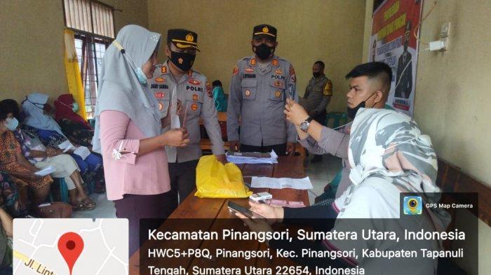 Kapolres Tapteng Distribusikan Bantuan kepada 481 Pedagang Kki Lima di Wilayah Polsek Pinangsori