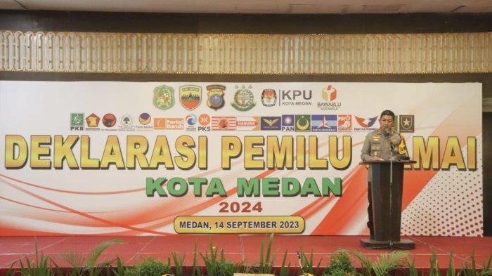 Jaga Keamanan dan Stabilitas, Pemilu Damai Dideklarasikan di Medan