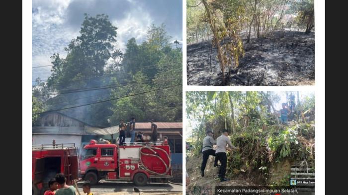 Kebakaran Lahan di Padangsidimpuan, Polisi Imbau Warga Antisipasi Karhutla