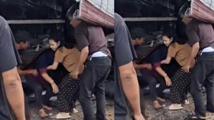 KECELAKAAN BUS: Kecelakaan bus di Jalinsum Air Batu Asahan yang hantam doorsmeer pada Senin (29/6/2026)