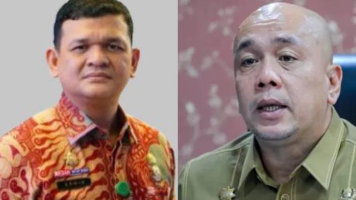 Dua Kepala Dinas (kadis) di Kota Medan yaitu Kadis Koperasi, UKM, Perindustrian dan Perdagangan Medan Benny Iskandar Nasution (kanan) dan Kadis Perhubungan Medan Erwin Saleh (kiri) ditetapkan sebagai tersangka oleh tim penyidik Kejaksaan Negeri Medan. Kedua tersangka kasus korupsi pada kegiatan Medan Fashion Festival (MFF) tahun 2024. 