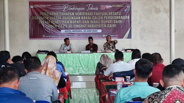 Jelang Proses Verifikasi Faktual, KPU Dairi Beri Pemahaman Kepada Petugas PPK