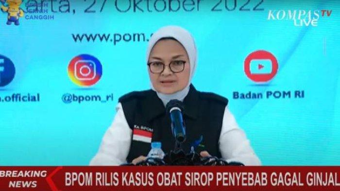 KINI BPOM Sebut Ada Total 8 Obat Sirup Tercemar Etilen Glikol