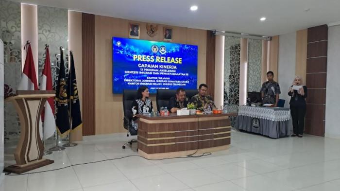 Capaian Setahun Kerja Imigrasi Medan, Autogate Layani 1,2 Juta Orang, PNPB Lewati Target