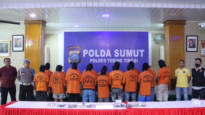 Basmi Bandit Narkoba, Polres Tebingtinggi Berhasil Tangkap 17 Pelaku