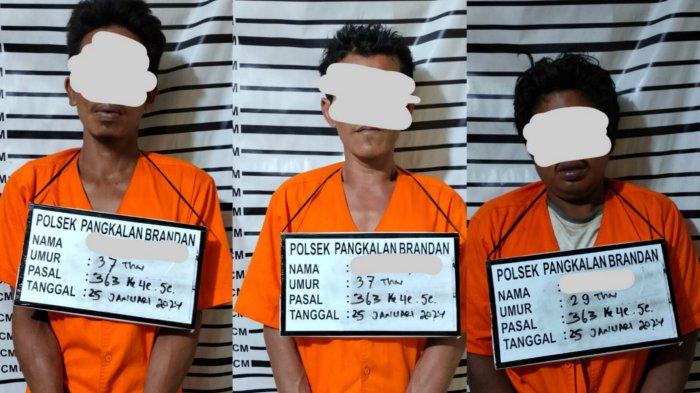 Curi 10 Batang Pipa Besi Milik PT Pertamina, 3 Warga Brandan Barat Langkat Diringkus Polisi