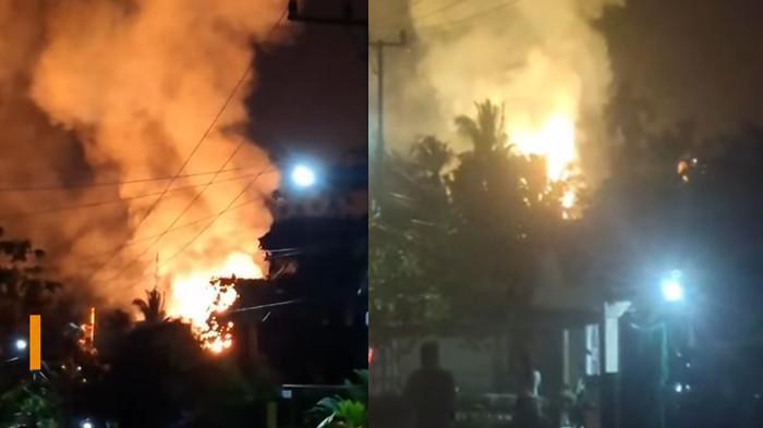 Kilang minyak dumai terbakar