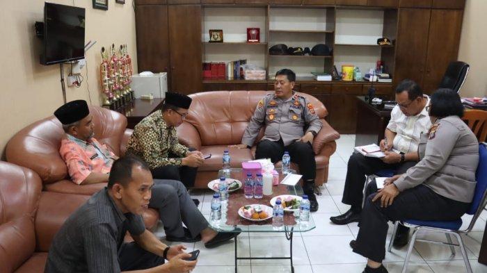 Wakapolres Terima Kunjungan Depag Tebingtinggi Terkait Rencana Acara Gerak Jalan Sehat