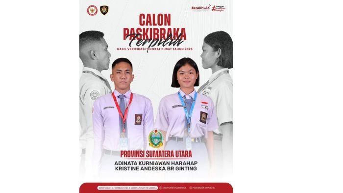 Kristine Andeska Ginting Paskibra asal Sumut 1
