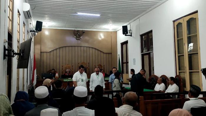 LIMA SAKSI DALAM SIDANG - Lima saksi dihadirkan Jaksa Penuntut Umum dari Komisi Pemberantasan Korupsi (KPK), dalam kasus suap pembangunan jalan di Sumut, dengan dua terdakwa Direktur Utama PT Dalihan Na Tolu Grup Muhammad Akhirun Piliang alias Kirun dan Direktur PT Rona Mora Muhammad Rayhan Dulasmi, Rabu (1/9/2025).