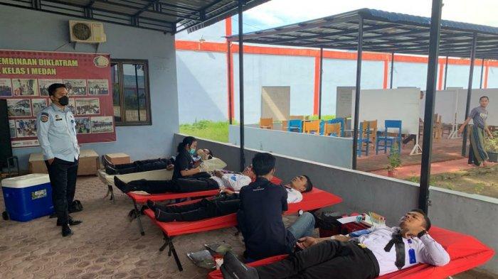 Semarakkan Hari Dharma Karya Dhika ke-77, LPKA Kelas I Medan Gelar Donor Darah