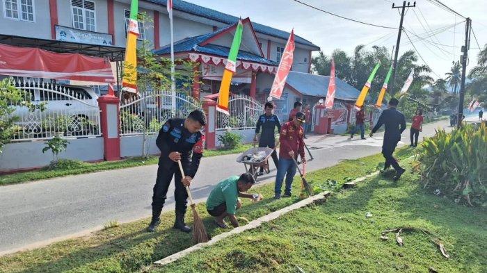 Lapas Barus Gelar Gotong Royong untuk Menyambut HUT ke-78 Kemerdekaan Indonesia