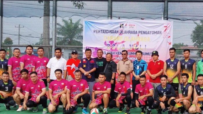 Lapas Barus Ikut Pertandingan Voli di HUT Kemenkumham, Tergabung Dalam Tim Wilayah VI