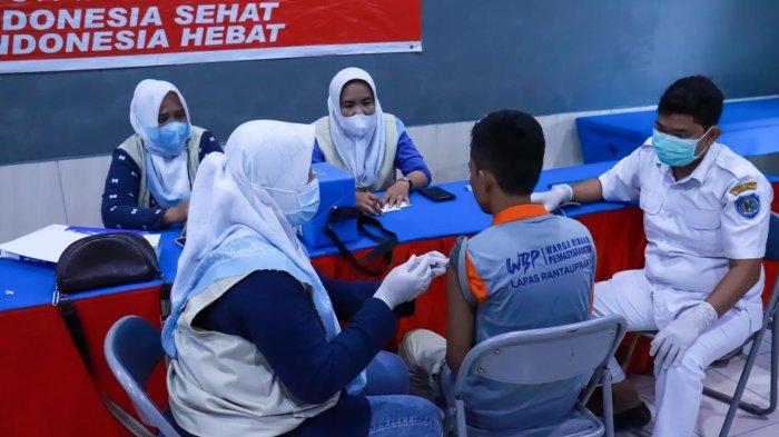 LAPAS Rantauprapat bersama BIN Gelar Vaksinasi Covid-19, Dukung Program Pemerintah