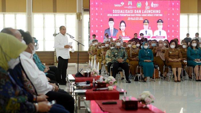 PELUNCURAN Desa Ramah Perempuan dan Anak, Gubernur Edy Sebut Angka Stunting Masih Tinggi