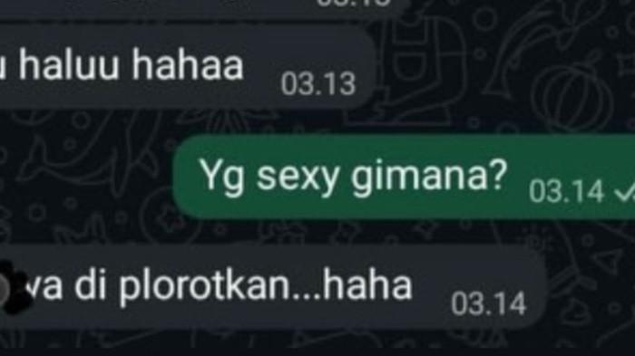 TANGAKAPAN Layar chat mesum diduga oknum dosen UIN Walisongo Semarang kepada mahasiswi yang tersebar di media sosial.