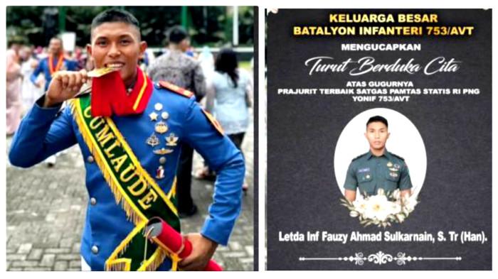 Letda Inf Fauzi Gugur ditembak KKB