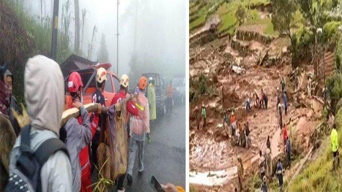 LONGSOR PEKALONGAN: 18 Orang Tewas, 9 Terjebak, 10 Luka,BPBD:Evakuasi Mandiri Jika Hujan Lebih 2 Jam