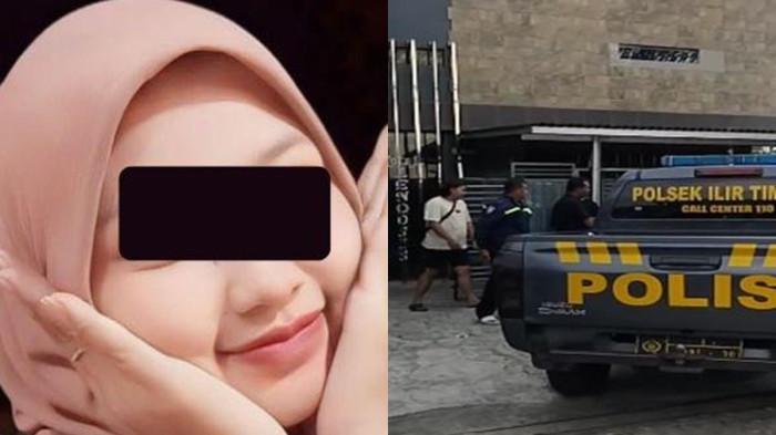 MAYAT WANITA -- AP wanita muda tewas di Hotel lendosis (Kiri) Anggota Polsek IT II Palembang mendatangi hotel yang dilaporkan adanya penemuan jenazah wanita di kawasan Jalan Perintis Kemerdekaan Palembang, Sabtu (11/10/2025) (kanan)