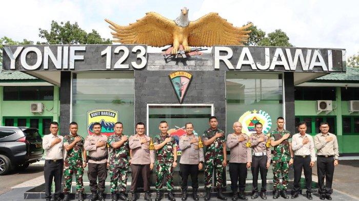 Jalin Sinergitas, Kapolres Padangsidimpuan Kunjungi Mako Yonif 123/Rajawali