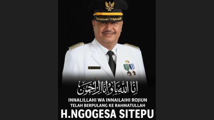 MENINGGAL DUNIA - Mantan Bupati Langkat, Ngogesa Sitepu meninggal dunia pada, Sabtu (27/9/2025).