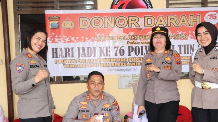 Peringati Hari Jadi Polwan ke-76, Polwan Polres Pematangsiantar Adakan Donor Darah