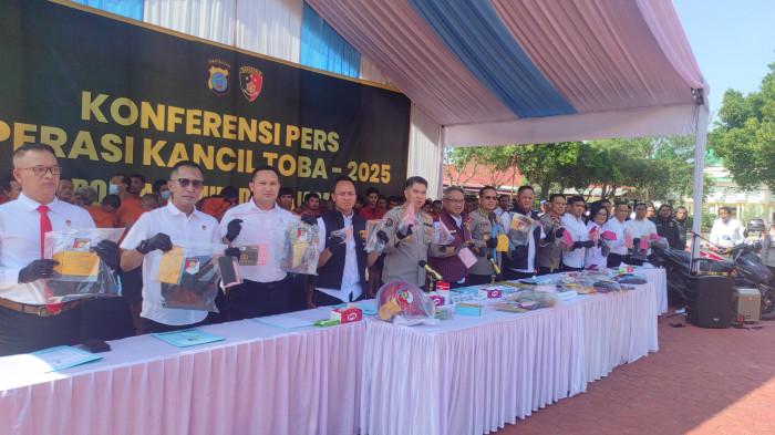 Operasi Kancil Rampung, Polda Sumut Serta 5 Polres Prioritas Ungkap 249 Kasus, Sita 114 Motor Curian